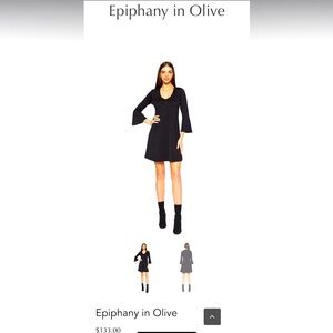 New with tags never worn Vierick black bell sleeve dress.